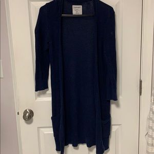 American eagle AE 3/4 navy cardigan small
